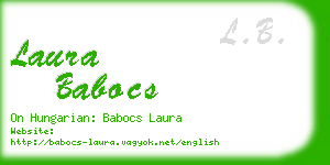 laura babocs business card